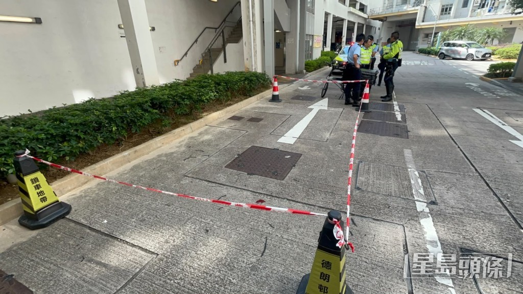 警方封路調查事件。楊偉亨攝 警方封路調查事件。楊偉亨攝