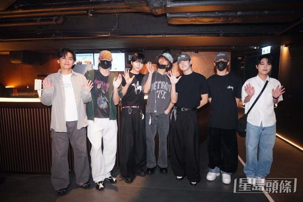 ZPOT成員Jacky Fan(左起)、Marcus、gordon、牛牛、Dave、Alvin、小雞。