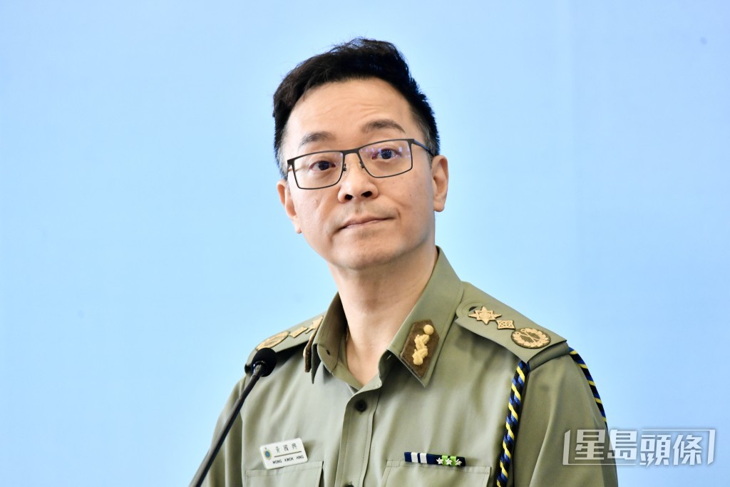 懲教署署長黃國興今日主持新聞發布會，回顧懲教署2025年的工作並展望未來。盧江球攝