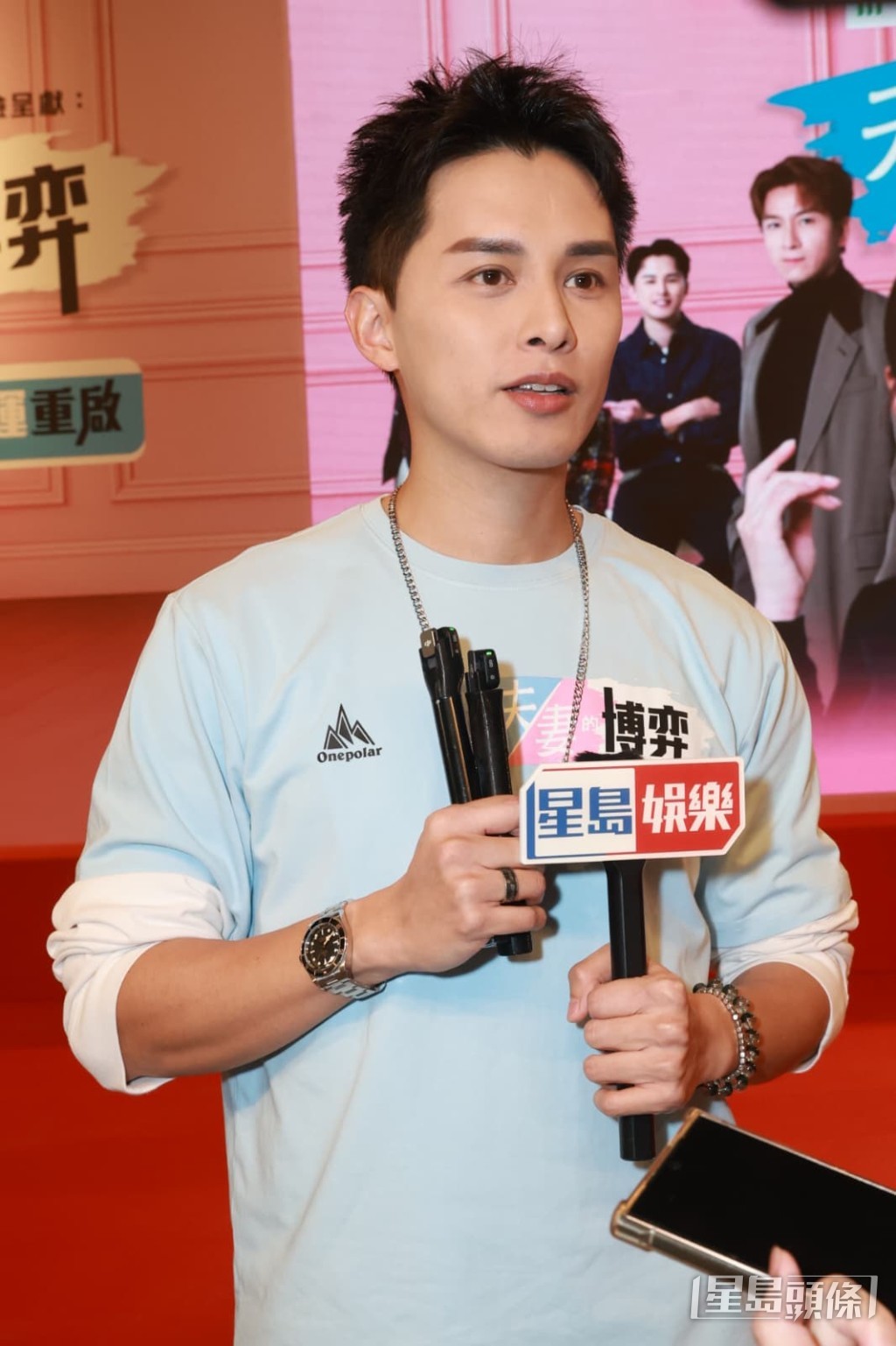 何廣沛忙拍《模範律師團》。 何廣沛忙拍《模範律師團》。