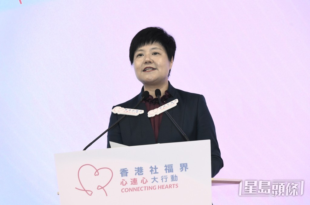 中央社會工作部副部長蔡麗新。黃偉強攝 中央社會工作部副部長蔡麗新。黃偉強攝