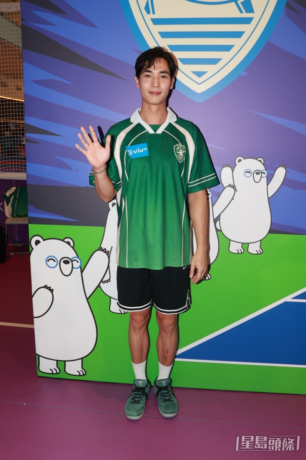 楊天宇出席ViuTV新節目《公司！我要打 Pickleball》記者會。
