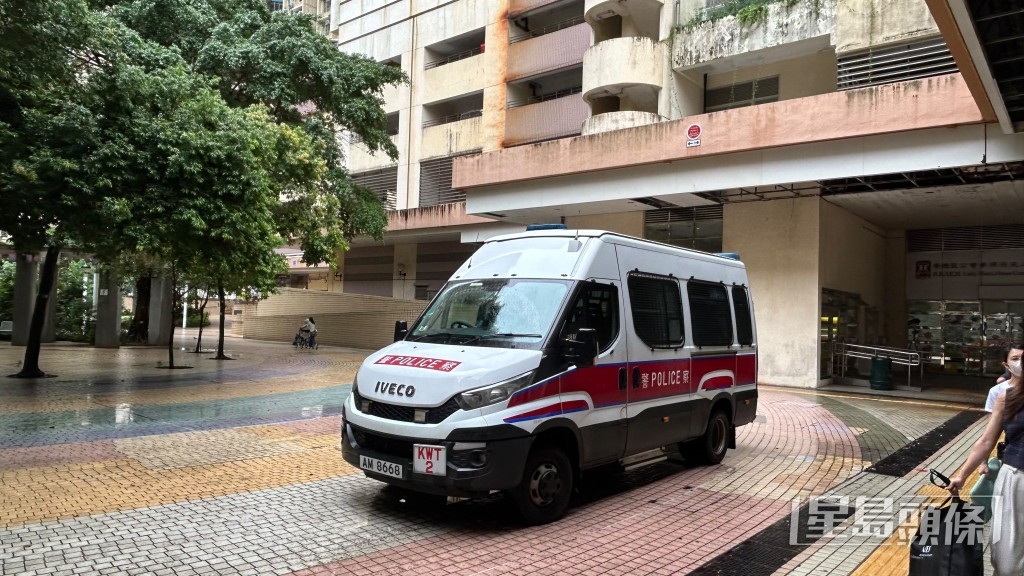 警員到場調查。蔡楚輝攝