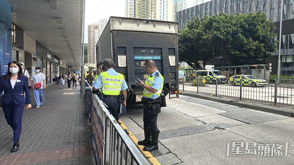 警員到場調查。劉漢權攝