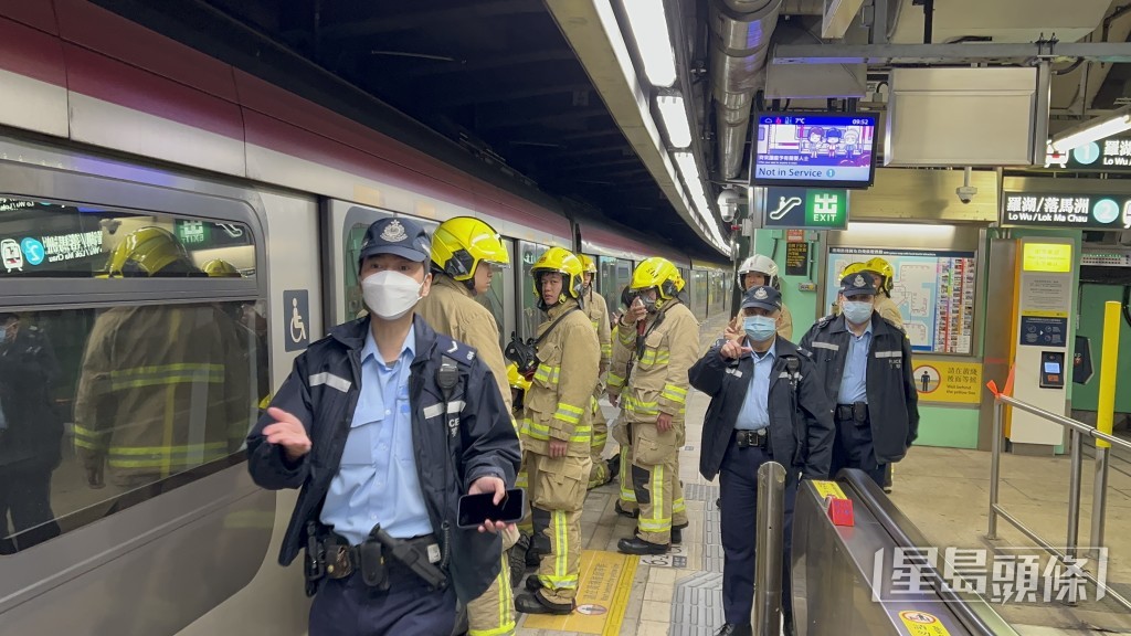 警員到場調查。蔡楚輝攝