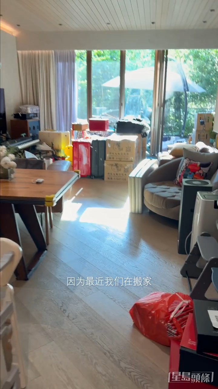 張寶兒的新居仍在執拾中。 張寶兒的新居仍在執拾中。