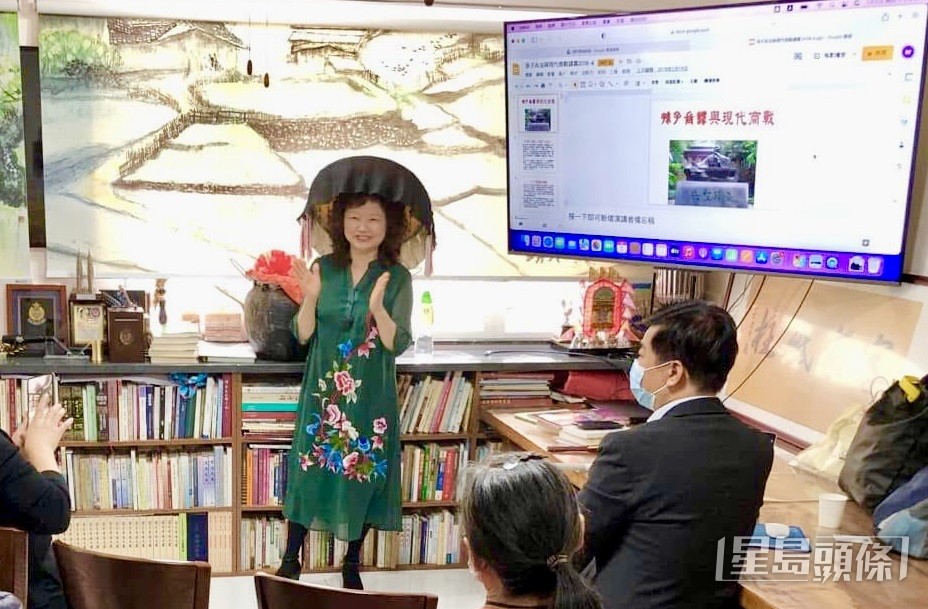 林文映將鬧市的舊居改建為客家會館，舉辦不同客家講座。 受訪者提供