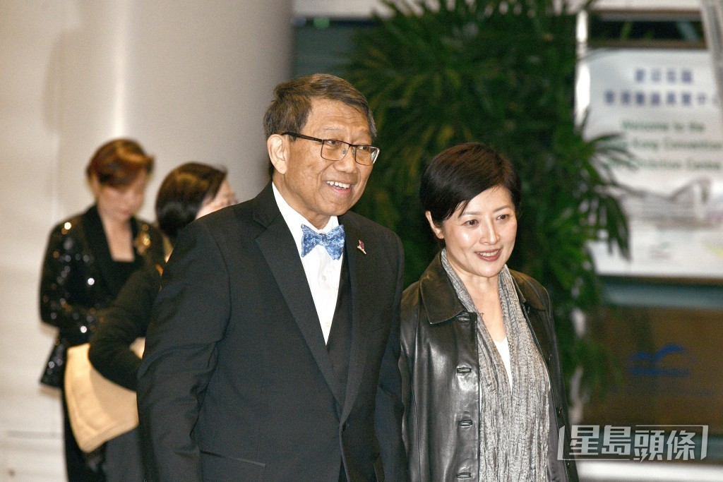 中大校長段祟智辭職後首次露面。盧江球攝 中大校長段祟智辭職後首次露面。盧江球攝