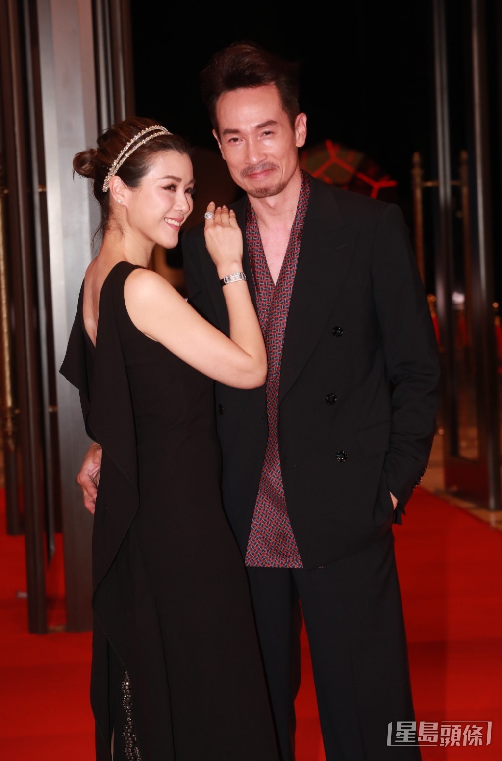 陳豪與陳茵媺夫妻檔亮相。 陳豪與陳茵媺夫妻檔亮相。