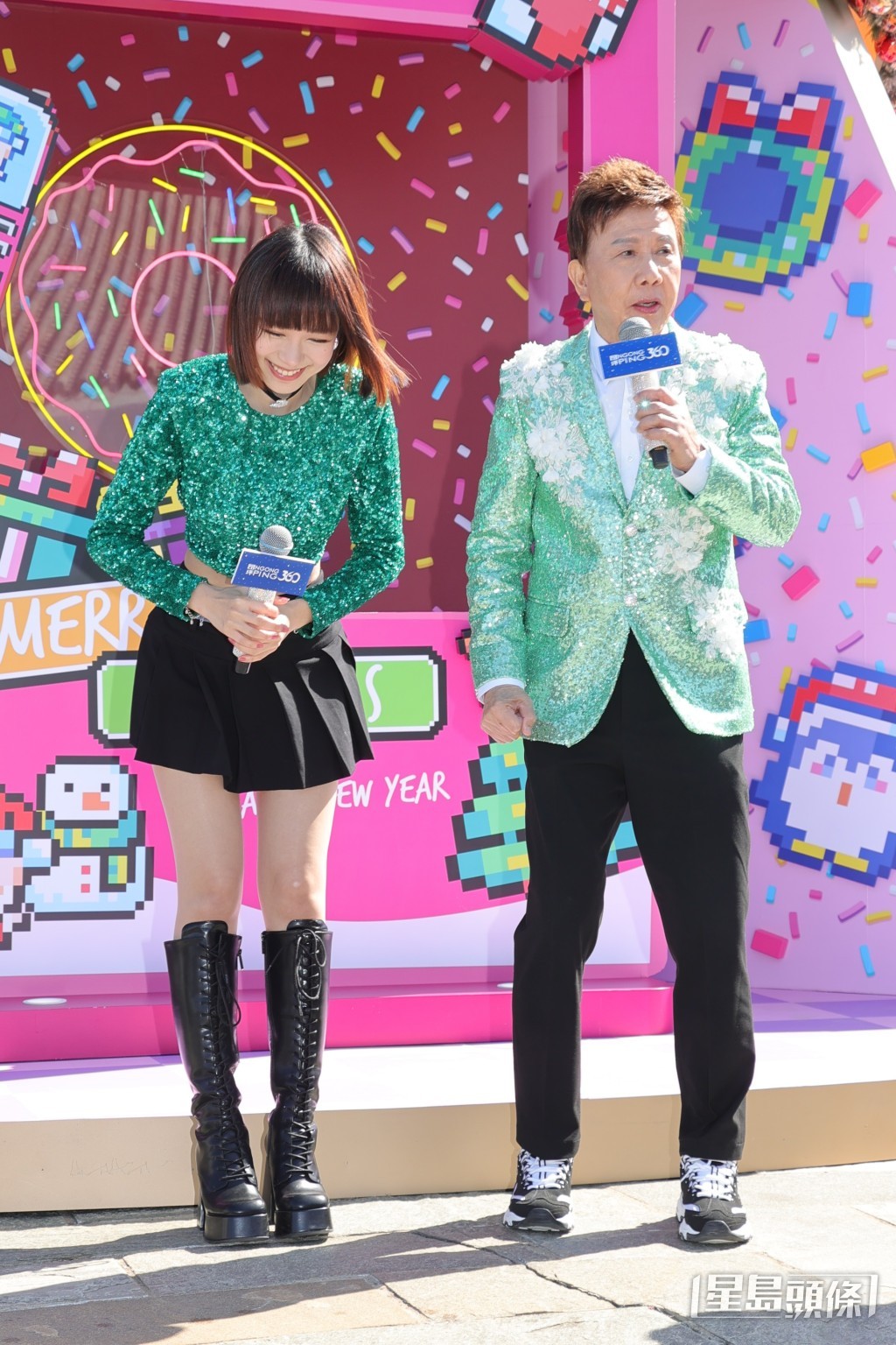 林明祯与尹光今日合唱改词版《你阿妈大减价》！