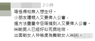 網民意見（帖文留言截圖）