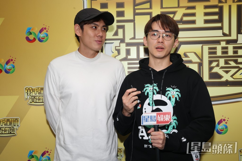 徐文浩與阮浩棕變爆呔雙雄。 徐文浩與阮浩棕變爆呔雙雄。