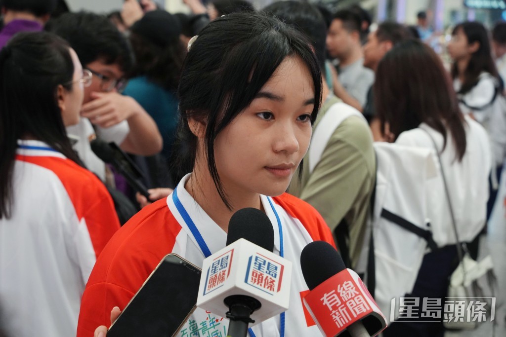 中大法律系梁同學。吳艷玲攝 中大法律系梁同學。吳艷玲攝