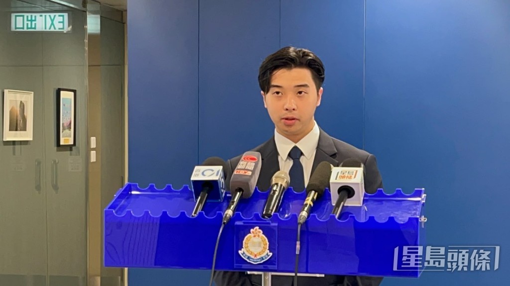 大嶼山警區刑事部督察黃樂程講述案情。楊偉亨攝