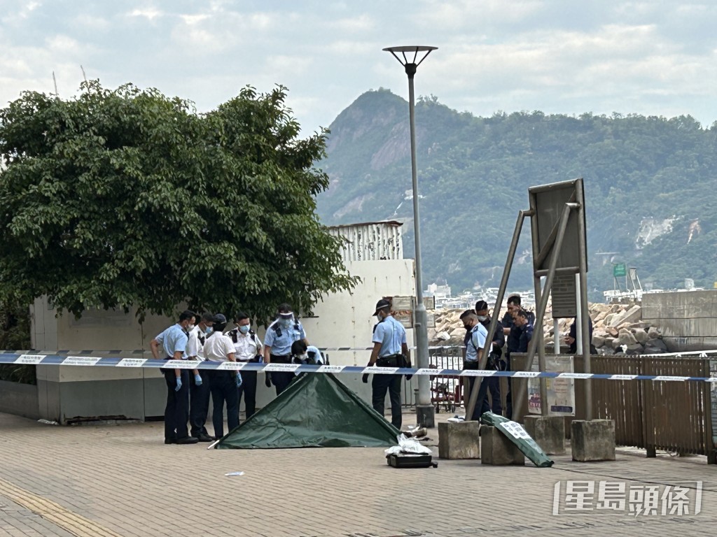 警員到場調查。曾志恒攝