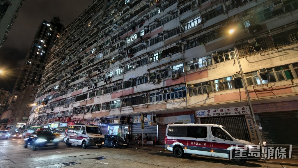 現場為土瓜灣道益豐大廈。 現場為土瓜灣道益豐大廈。