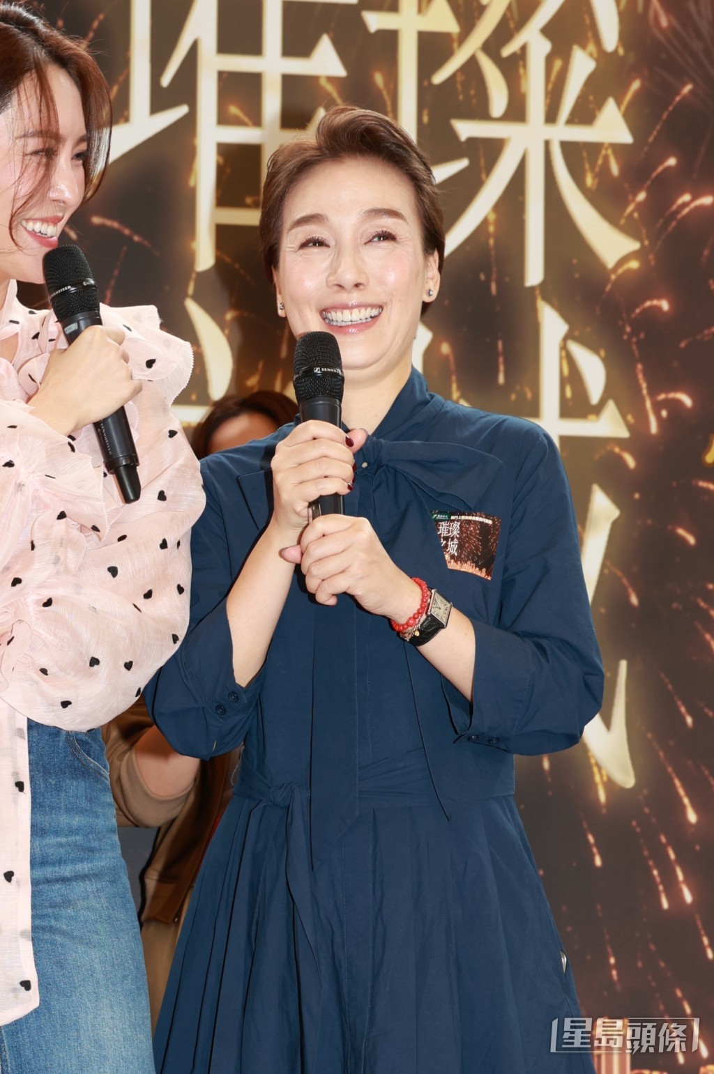 近日是非纏身的江美儀因工作關係，活動結束後匆匆離場，未有受訪。
