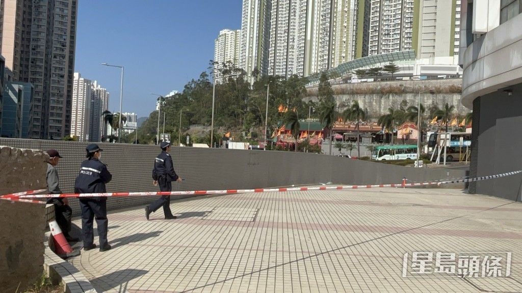 警員到場調查。楊偉亨攝