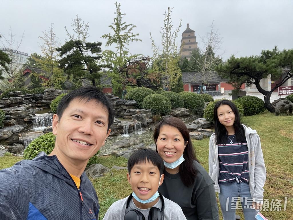 方卓祺一家目前定居內地。 受訪者提供