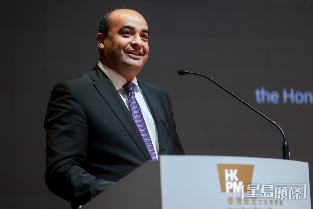 埃及最高文物委員會秘書長 Mohamed Ismail Khaled。何家豪攝 埃及最高文物委員會秘書長 Mohamed Ismail Khaled。何家豪攝