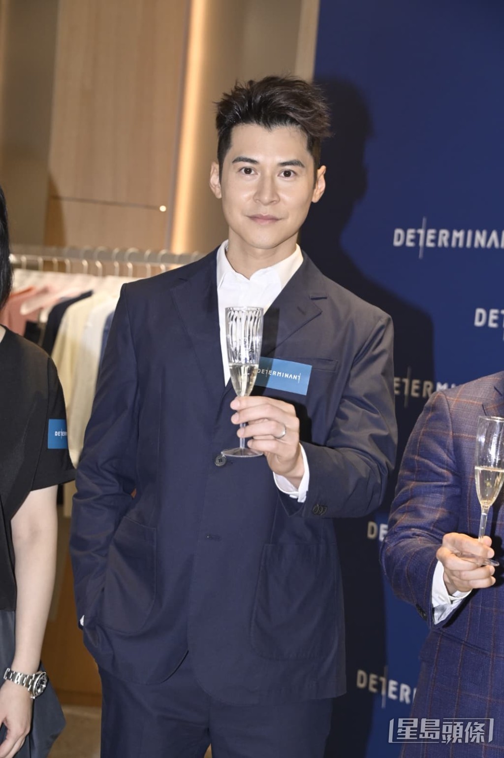 陳家樂今日出席一個男士服裝品牌活動。