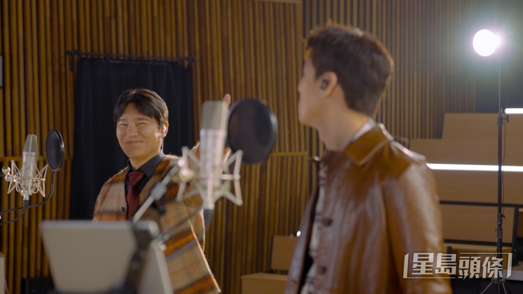 林奕匡與韓國國民級歌手及演員任昌丁合作。 林奕匡與韓國國民級歌手及演員任昌丁合作。