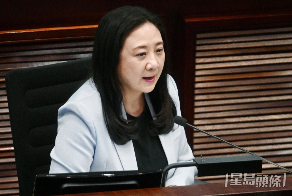 民建聯葛珮帆。 民建聯葛珮帆。