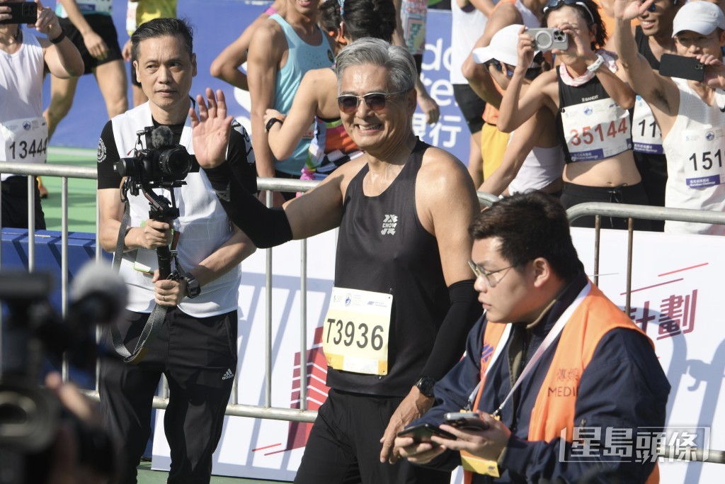 他賽後見記者表示，今天「開心到不得了，沿途有風又有太陽，好涼好舒服」。