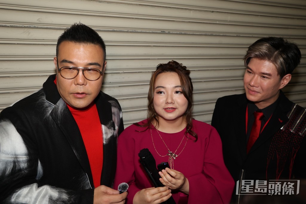 劉洋、黃博、張與辰演出後一起受訪。 劉洋、黃博、張與辰演出後一起受訪。