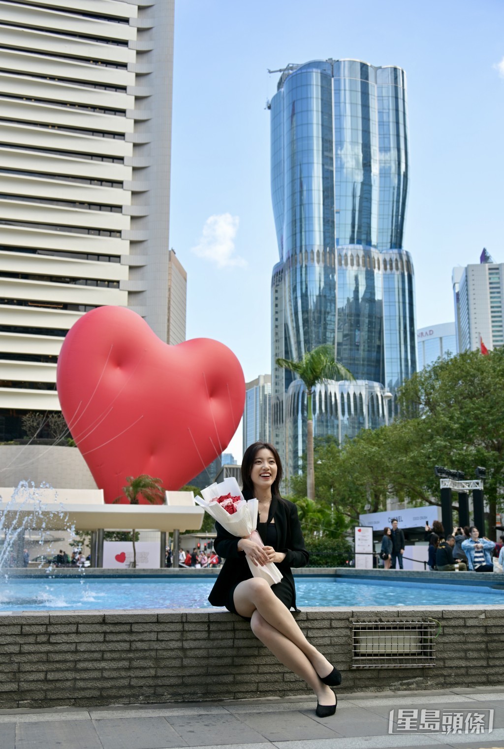 Chubby Hearts情人節在中環亮相。蘇正謙攝 Chubby Hearts情人節在中環亮相。蘇正謙攝