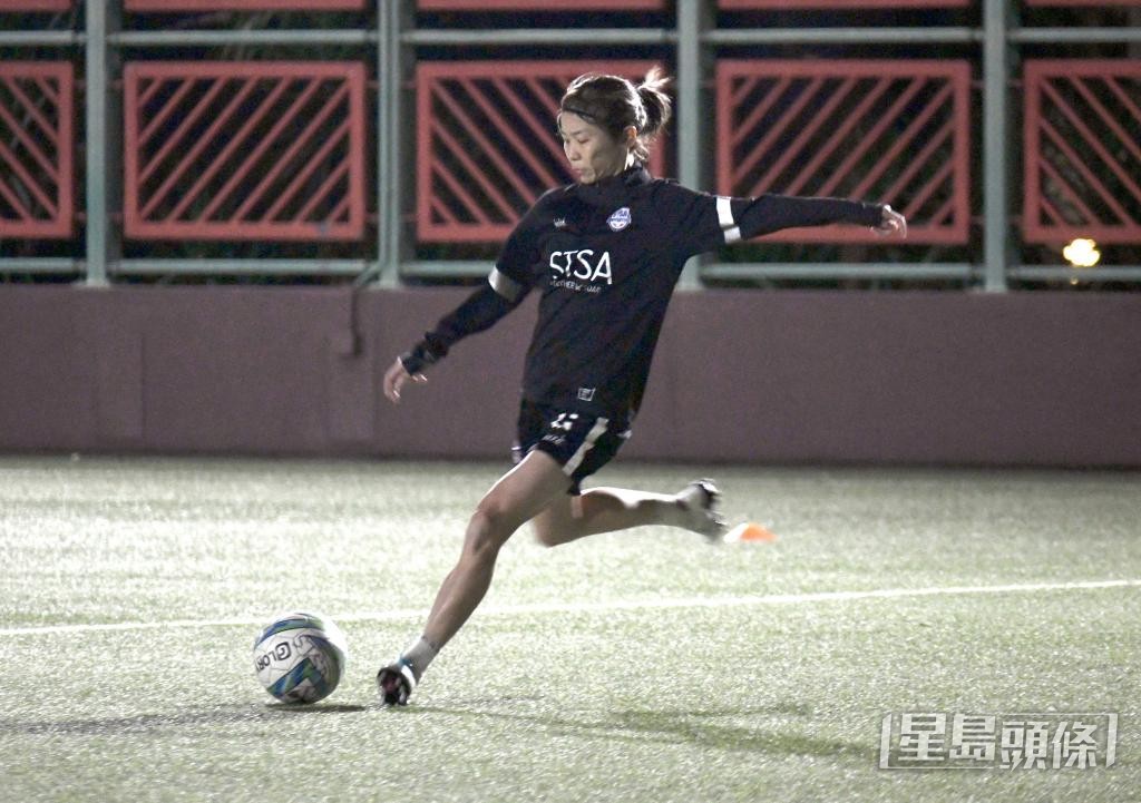 陳詠詩說，現階段的目標是保持體能狀態。 何君健攝