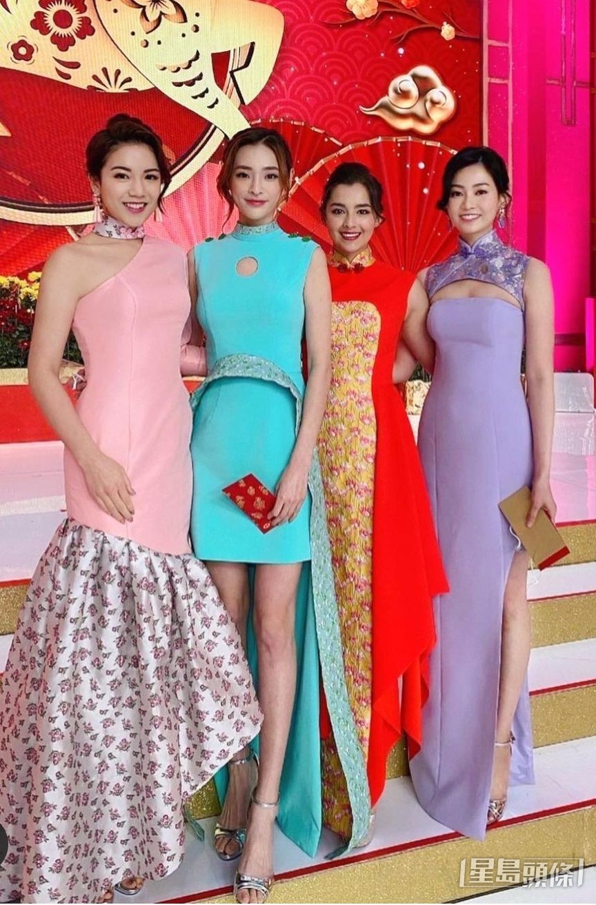 鄺美璇（左一）離巢做回「老本行」投身金融行業。