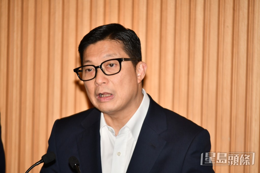 保安局局長鄧炳強。 保安局局長鄧炳強。