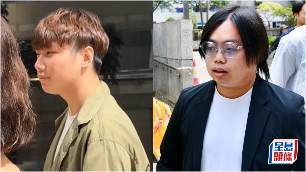 左起被告林顯誠及陳樂燊被裁定暴動罪成,還押候判。資料圖片