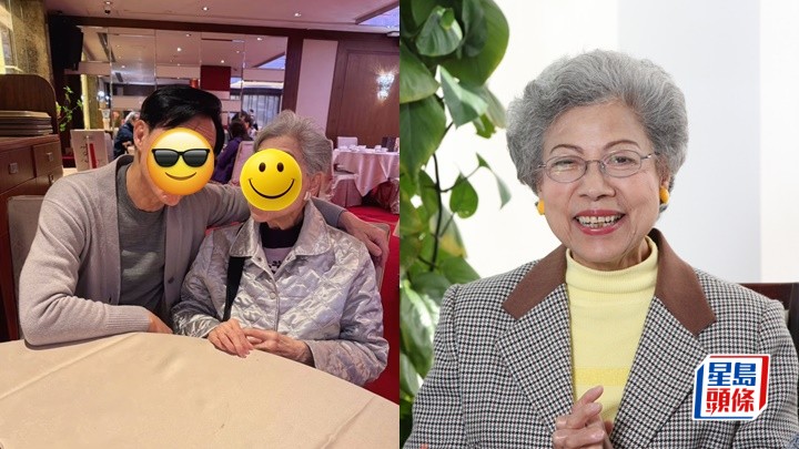 91歲羅蘭三日前缺席胡楓生日近況曝光   約一男星歎茶網民驚訝似「兩母子」