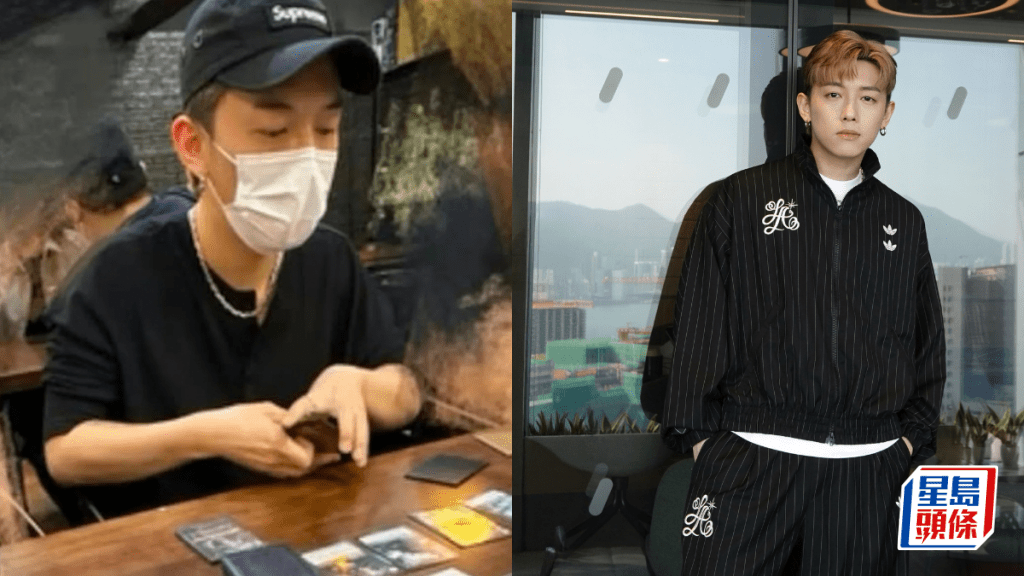 MC張天賦黑衣蒙面包到冚落卡牌店  熱愛「打Deck」玩《符文戰場》  與玩家當面交收愛卡