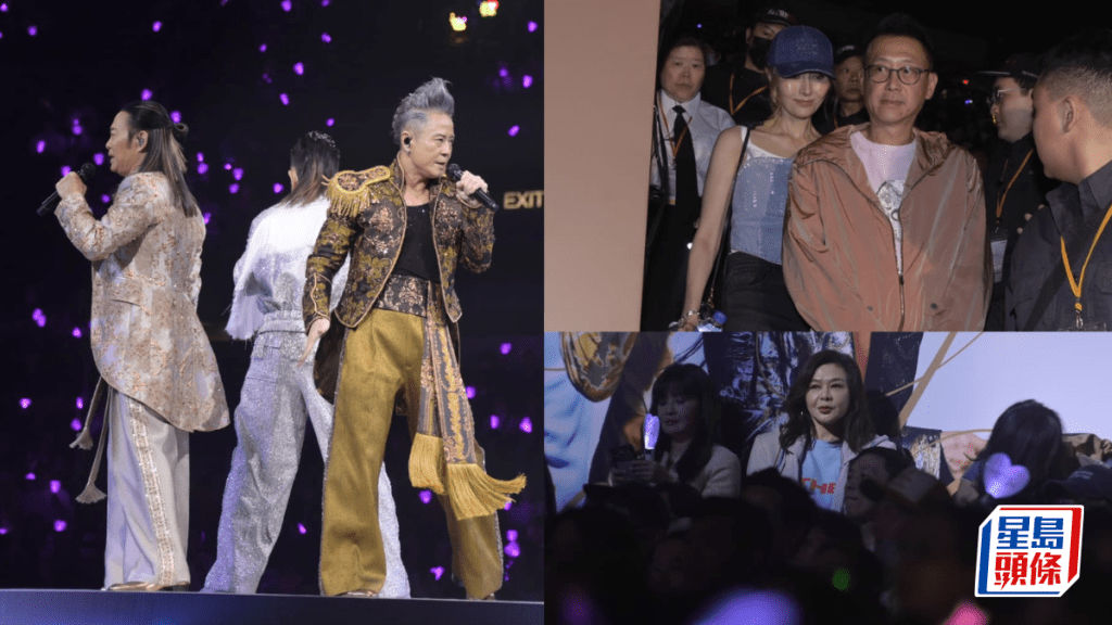草蜢紅館演唱會開鑼  台下巨星雲集媲美金像獎  李嘉欣關之琳激罕同場  袁詠儀張智霖拍拖睇騷