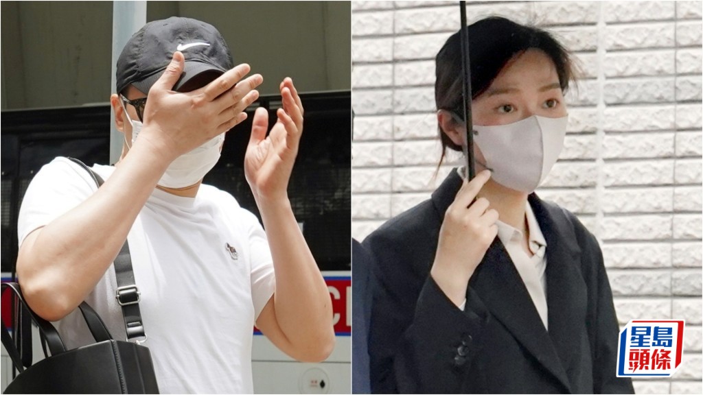 左起李俊禧、余鳳珍，與另兩被告陳映珊和林曉君獲裁定串謀盜竊罪脫。資料圖片