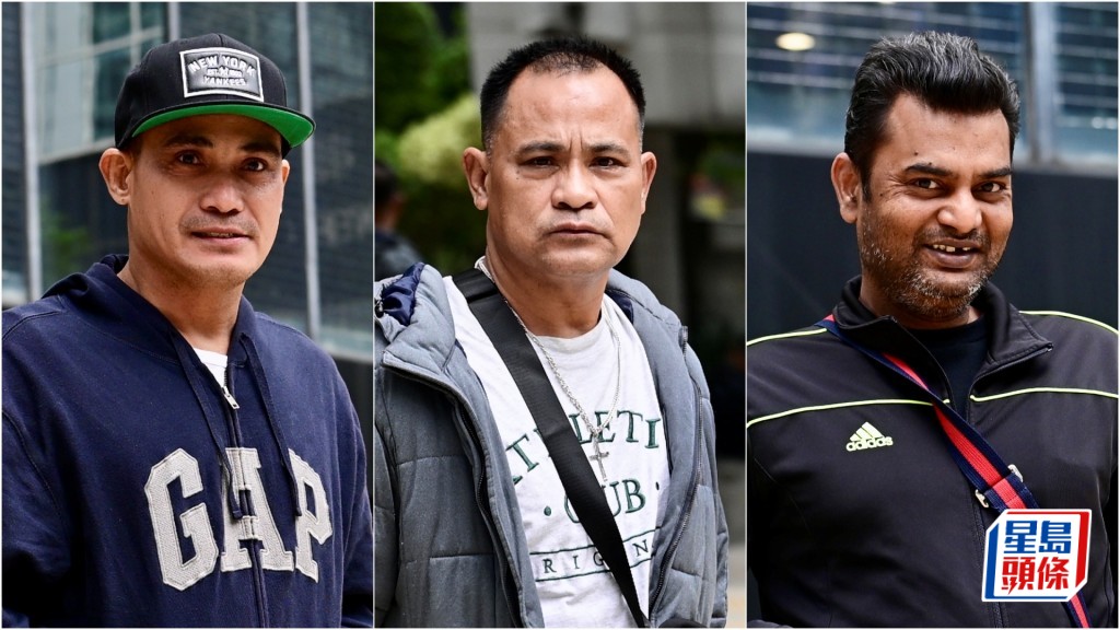 5南亞裔男女否認非禮及普通襲擊罪受審,左起被告MACARAIG Benjur Lamonte、MACARAIG Jimwoel-corpuz和MD Moazzem-hossain。資料圖片