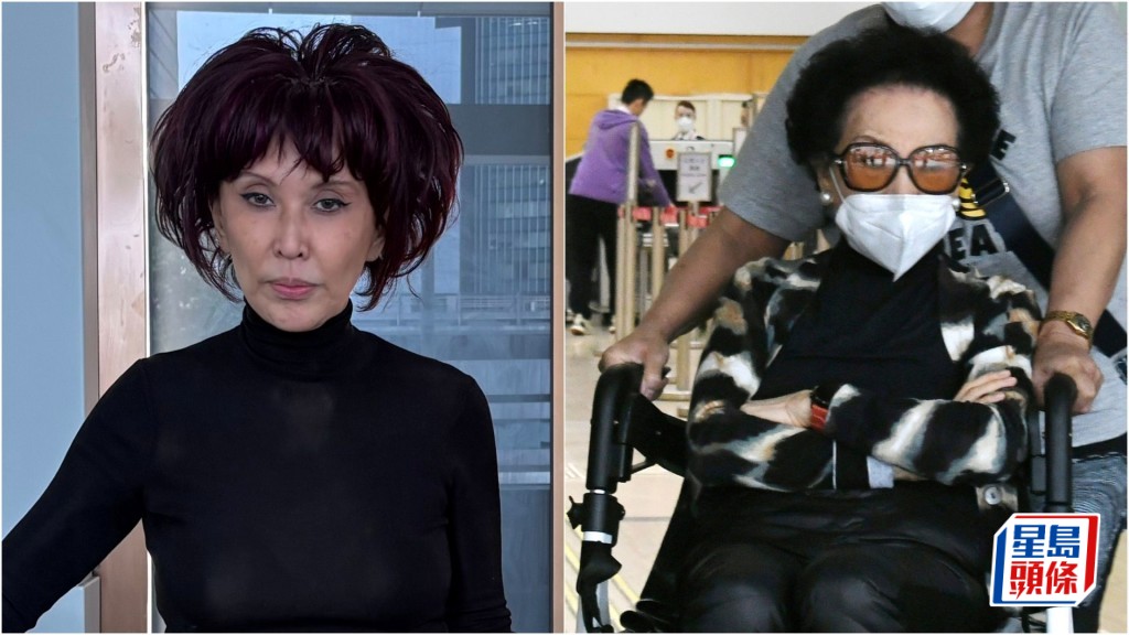 三太顧瑞英(右)與女兒林明珠(左)發聲明歡迎高院早前裁定兩人勝訴的判決。資料圖片