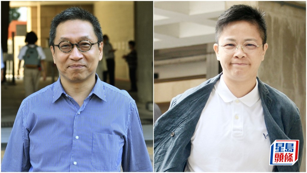 潘焯鴻（左）承認民事藐視法庭，今早卻缺席求情聆訊。而原告潘麒智（右）則建議法庭判監2至3個月。資料圖片/陳浩元攝