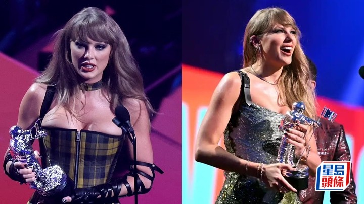 美國音樂錄影帶頒獎禮丨Taylor Swift谷胸出席捧走7獎 撼贏Beyonce共奪30個VMA獎史上最多