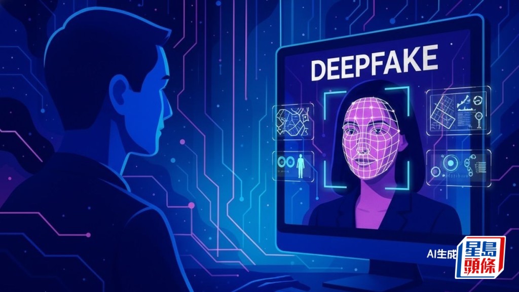 本港今年深偽欺詐個案按年激增147%。 AI生成圖片