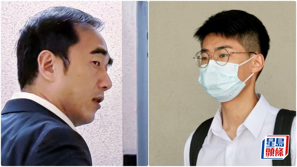 法庭下令，被告文城康(右)须向原告警务处警长黄铭源(左)赔偿42万元。资料图片