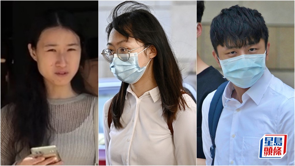 左起認罪被告李安翹、蘇雅賢及謝兆雄。資料圖片