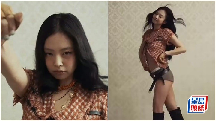 Jennie@BLACKPINK下月出碟造型曝光 化煙燻妝戴唇釘騷纖腰長腿集時尚與藝術感