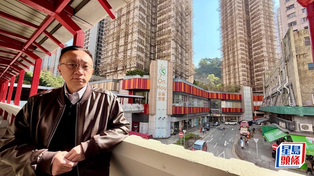 安基苑的大維修工程復工無期，方保僑慨歎小業主該何去何從。