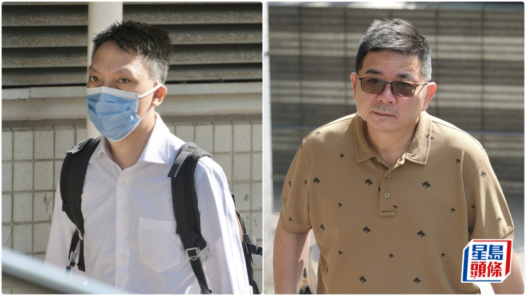 左起被告葉禮彬及沈玉權。資料圖片