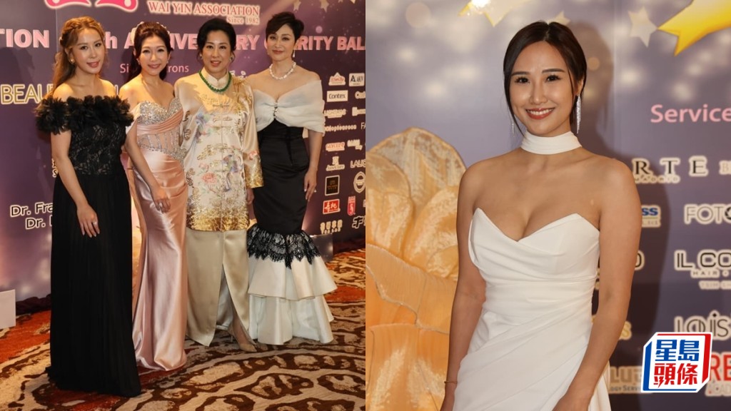慧妍雅集晚宴历代港姐云集朱玲玲高贵现身 杨思琦「胸」战陈茵媺  亚姐林宝玉「踩场」
