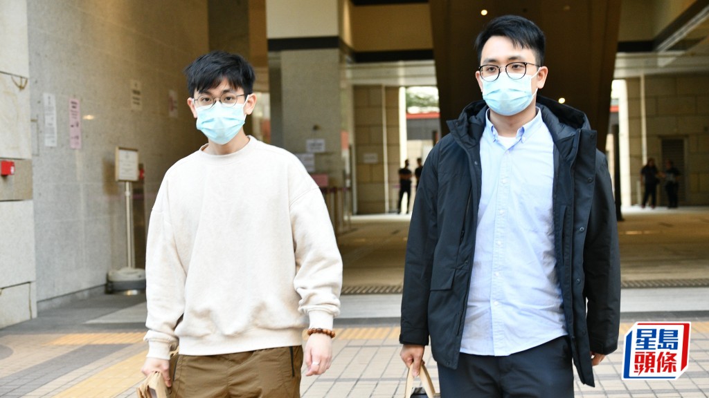死者曾賽茹兩名兒子。盧江球攝